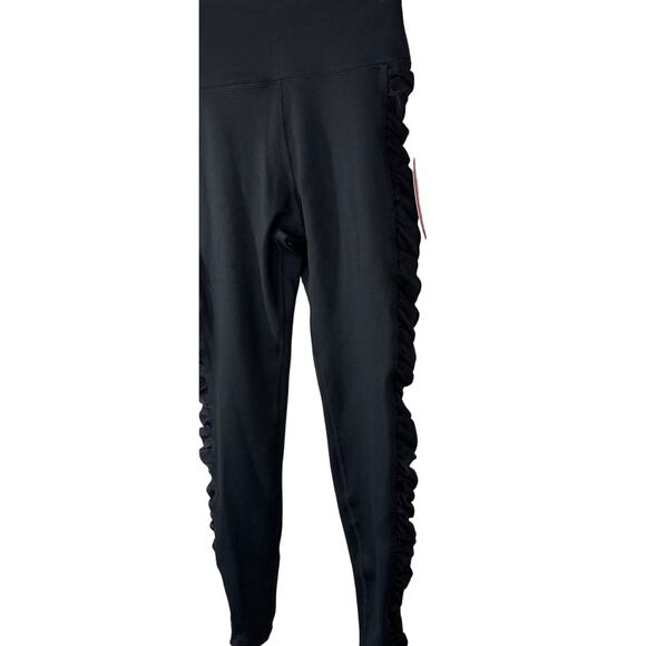 Good American Side Mesh Ruched Compression Leggings, Size 2, NWT, New with tags - Picture 4 of 9